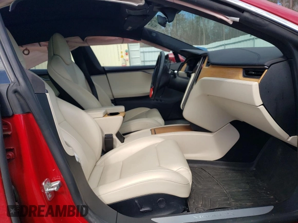 2020 Tesla Model S Long Range with VIN 5YJSA1E26LF353676, listed as a Copart auction lot 46467155 with 57,189 mi miles and Salvage Title. Bid and sale history available at carsss.com. Image 7.