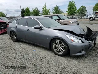 2015 Infiniti Q40 with VIN JN1CV6AP1FM502713, listed as a Copart auction lot 56121544 with 0 mi miles and Salvage Title. Bid and sale history available at carsss.com. Image 10.