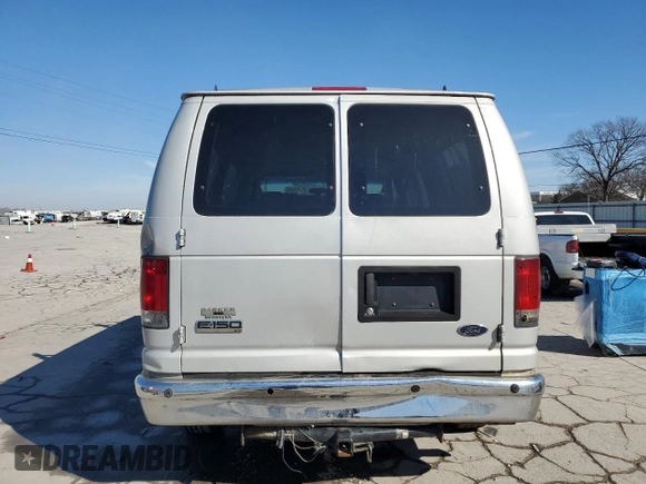 2008 Ford Econoline Passenger XL with VIN 1FMNE11L98DB45835, listed as a Copart auction lot 46355145 with 3,226,822 mi miles and Salvage title. Bid and sale history available at DreamBid. Image 6.