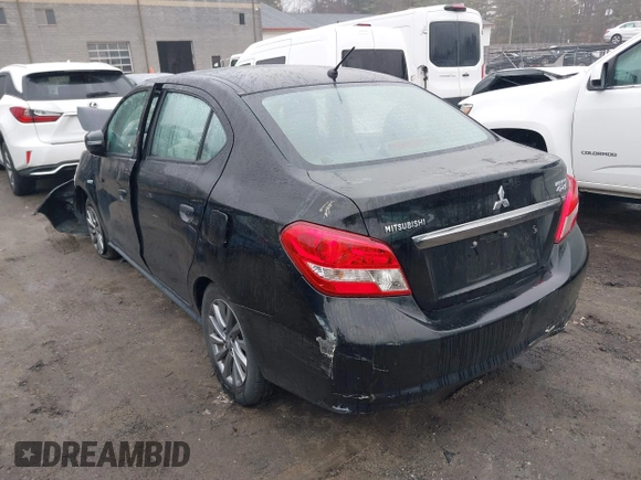 2019 Mitsubishi Mirage G4 SE with VIN ML32F4FJ3KHF04552, listed as a IAAI auction lot 41843111 with 192,463 mi miles. Bid and sale history available at carsss.com. Image 3.