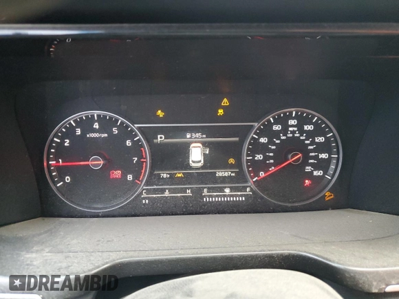 2022 Kia Sorento LX with VIN 5XYRG4LC7NG110299, listed as a Copart auction lot 46897045 with 28,587 mi miles and Non Repairable. Bid and sale history available at carsss.com. Image 9.