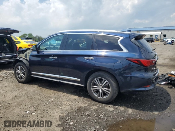 2020 Infiniti QX60 Luxe with VIN 5N1DL0MM0LC507954, listed as a Copart auction lot 62320875 with 79,578 mi miles and Salvage title. Bid and sale history available at DreamBid. Image 2.