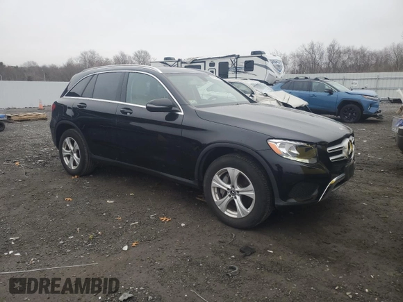 2018 Mercedes-Benz GLC with VIN WDC0G4KB4JV091533, listed as a Copart auction lot 51199755 with 33,567 mi miles and Salvage Title. Bid and sale history available at carsss.com. Image 4.
