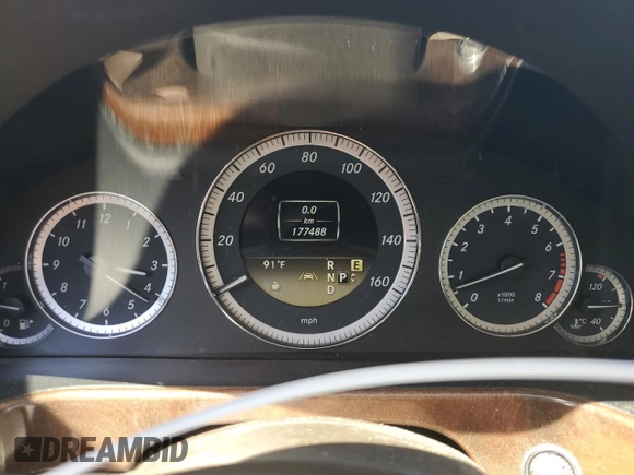 2012 Mercedes-Benz E 350 Luxury with VIN WDDHF5KB2CA569773, listed as a Copart auction lot 52758885 with 177,488 mi miles and Salvage Title. Bid and sale history available at DreamBid. Image 9.
