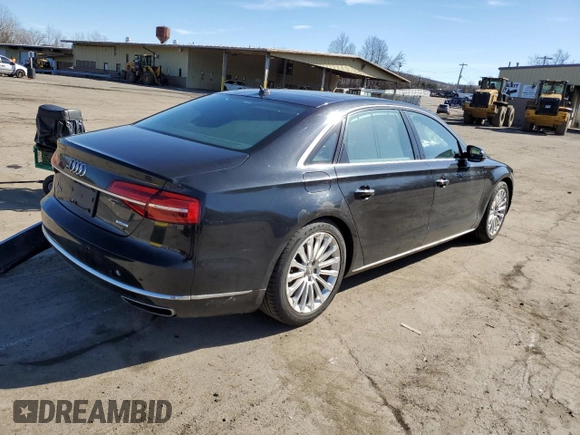2015 Audi A8 3.0T z VIN WAU3GAFD3FN021393, wystawiony jako Copart lot #46236194 z przebiegiem 58 015 mil mil oraz Szkoda całkowita • Salvage title. Historia ofert i sprzedaży dostępna na DreamBid. Obrazek 3.