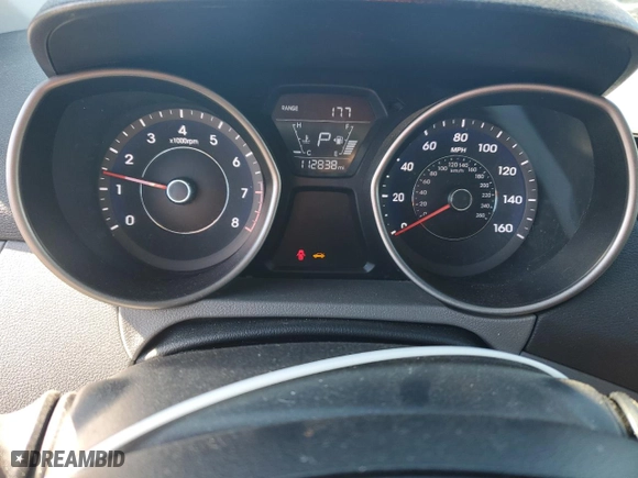 2015 Hyundai Elantra SE with VIN 5NPDH4AE0FH572483, listed as a Copart auction lot 45840035 with 112,838 mi miles and Salvage Title. Bid and sale history available at carsss.com. Image 9.