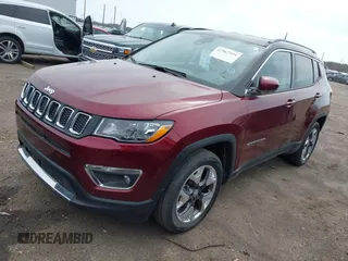 2021 Jeep Compass Limited with VIN 3C4NJDCB4MT593331, listed as a IAAI auction lot 41967104 with 18,389 mi miles and . Bid and sale history available at carsss.com. Image 2.