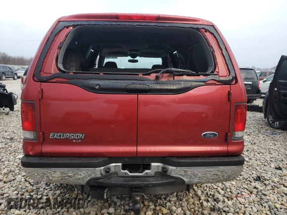 2002 Ford Excursion XLT with VIN 1FMNU41S12EC55212, listed as a Copart auction lot 80321454 with 243,448 mi miles and Clean Title. Bid and sale history available at DreamBid. Image 6.