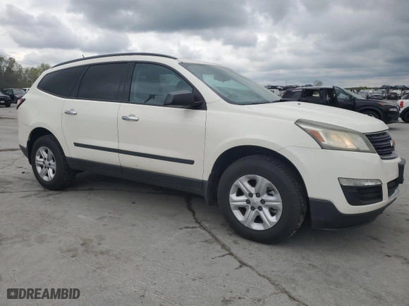 2015 Chevrolet Traverse LS with VIN 1GNKRFED9FJ237612, listed as a Copart auction lot 52790455 with 103,945 mi miles and Salvage Title. Bid and sale history available at carsss.com. Image 4.