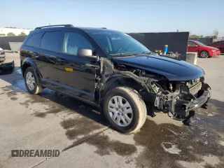 2018 Dodge Journey SE with VIN 3C4PDCAB8JT157882, listed as a Copart auction lot 52501335 with 93,234 mi miles and Salvage Title. Bid and sale history available at carsss.com. Image 4.