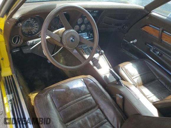 1976 Chevrolet Corvette with VIN 1Z37L6S435024, listed as a Copart auction lot 74694174 with 76,512 mi miles and Non repairable. Bid and sale history available at DreamBid. Image 8.