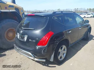 2004 Nissan Murano SE with VIN JN8AZ08W04W328304, listed as a IAAI auction lot 41808596 with 999,999 mi miles. Bid and sale history available at carsss.com. Image 4.