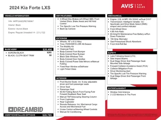 2024 Kia Forte LXS with VIN 3KPF24AD2RE768967, listed as a Copart auction lot 52128935 with 27,500 mi miles and Non Repairable. Bid and sale history available at carsss.com. Image 12.