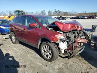 2013 Mazda CX-9 Touring with VIN JM3TB2CA9D0411143, listed as a Copart auction lot 43708245 with 120,869 mi miles and Salvage Title. Bid and sale history available at DreamBid. Image 4.