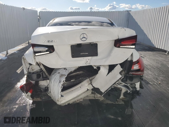 2021 Mercedes-Benz A 220 with VIN W1K3G4EBXMJ320555, listed as a Copart auction lot 46282715 with 95,573 mi miles and Clean Title. Bid and sale history available at DreamBid. Image 6.