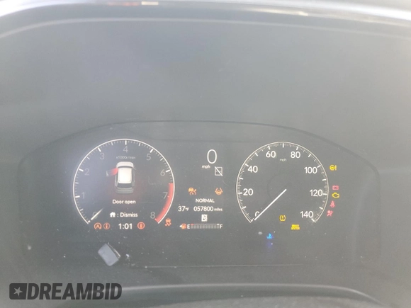2024 Honda CR-V LX with VIN 2HKRS4H28RH433368, listed as a Copart auction lot 84874544 with 57,800 mi miles and Salvage Title. Bid and sale history available at DreamBid. Image 9.