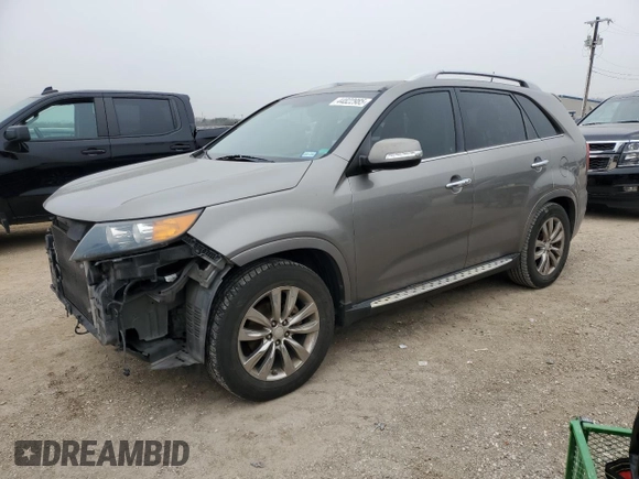 2012 Kia Sorento SX with VIN 5XYKW4A25CG290152, listed as a Copart auction lot 44822985 with 158,399 mi miles and Salvage Title. Bid and sale history available at carsss.com. Image 1.