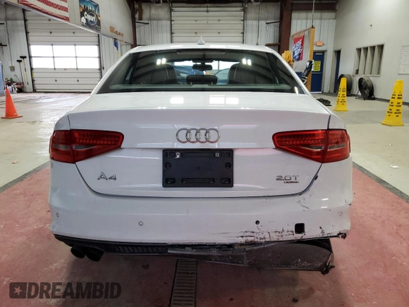 2014 Audi A4 Premium Plus with VIN WAUFFAFL7EN022987, listed as a Copart auction lot 52252985 with 114,026 mi miles and Salvage Title. Bid and sale history available at carsss.com. Image 6.