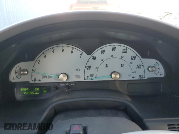 2002 Ford Thunderbird Hardtop Premium z VIN 1FAHP60A22Y123643, wystawiony jako Copart lot #73840684 z przebiegiem 47 589 mil mil oraz Szkoda całkowita • Salvage title. Historia ofert i sprzedaży dostępna na DreamBid. Obrazek 9.