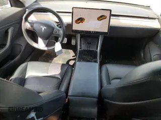2019 Tesla Model 3 Long Range with VIN 5YJ3E1EB6KF392727, listed as a Copart auction lot 53343735 with 55,196 mi miles and Salvage Title. Bid and sale history available at DreamBid. Image 8.