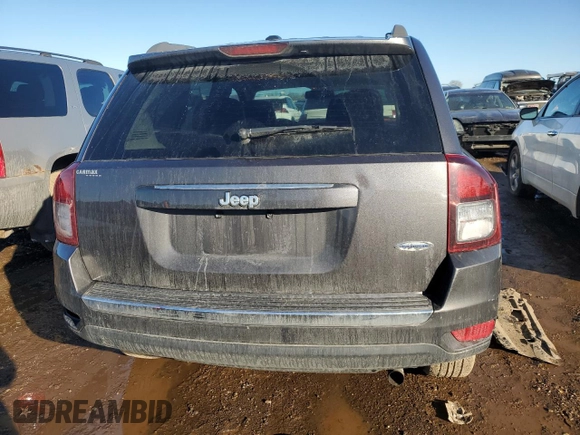 2015 Jeep Compass High Altitude Edition with VIN 1C4NJCEAXFD107712, listed as a Copart auction lot 46393085 with 108,705 mi miles and Salvage Title. Bid and sale history available at carsss.com. Image 6.