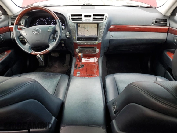 2011 Lexus LS 460 with VIN JTHCL5EF4B5009688, listed as a Copart auction lot 54052255 with 129,940 mi miles and Salvage title. Bid and sale history available at DreamBid. Image 8.