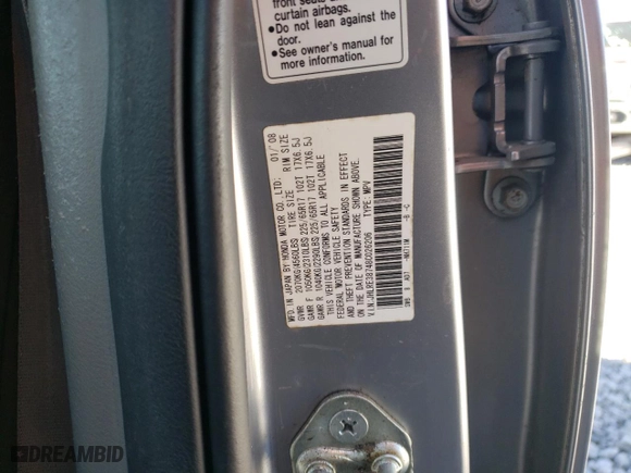 2008 Honda CR-V EX-L with VIN JHLRE38748C026206, listed as a Copart auction lot 45660335 with 222,474 mi miles and Salvage Title. Bid and sale history available at carsss.com. Image 14.