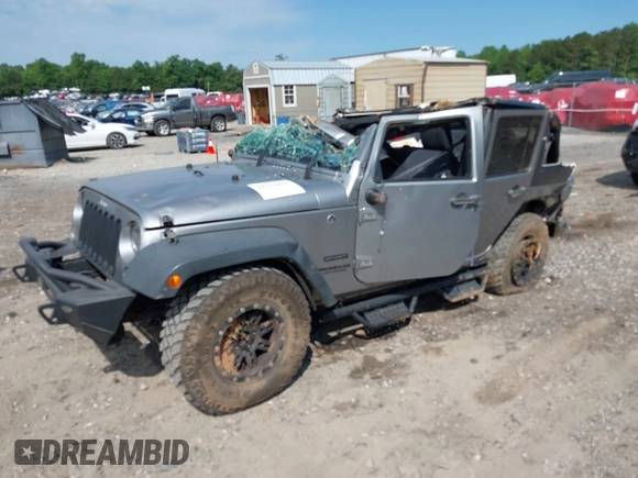 2017 Jeep Wrangler Unlimited Sport with VIN 1C4HJWDG6HL592265, listed as a IAAI auction lot 42335663 with 89,314 mi miles and . Bid and sale history available at DreamBid. Image 16.