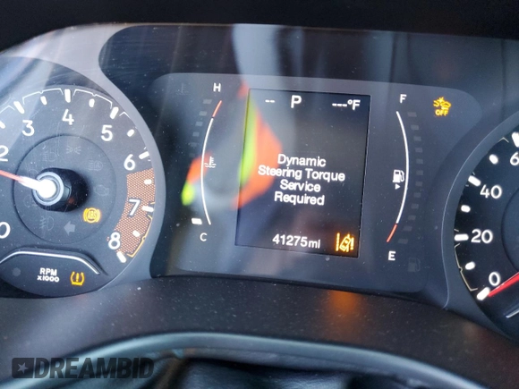 2022 Jeep Compass Altitude with VIN 3C4NJCBB3NT168244, listed as a Copart auction lot 45869775 with 41,275 mi miles and Salvage title. Bid and sale history available at DreamBid. Image 9.