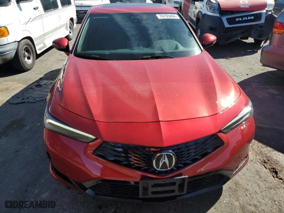 2024 Acura Integra w/A-Spec Technology Package with VIN 19UDE4G72RA020496, listed as a Copart auction lot 76793484 with 3081 miles and Salvage Title. Bid and sale history available at carsss.com. Image 5.