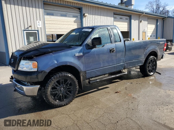 2005 Ford F-150 XL with VIN 1FTRF14W65KC37551, listed as a Copart auction lot 80317184 with 191,768 mi miles and Salvage title. Bid and sale history available at DreamBid. Image 1.