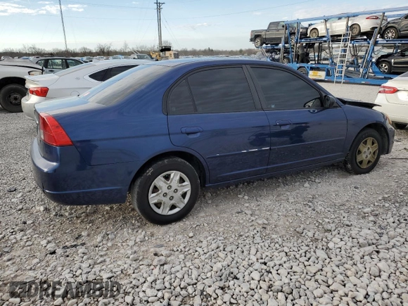2003 Honda Civic LX with VIN 1HGES16553L023044, listed as a Copart auction lot 50817205 with 231,232 mi miles and Salvage Title. Bid and sale history available at DreamBid. Image 3.