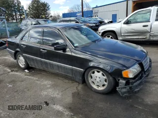 1998 Mercedes-Benz C 230/260/280/320 with VIN WDBHA23G2WA555649, listed as a Copart auction lot 46755375 with 179,263 mi miles and Salvage title. Bid and sale history available at DreamBid. Image 4.