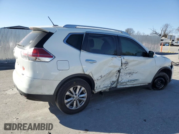 2016 Nissan Rogue SV with VIN KNMAT2MT1GP723093, listed as a Copart auction lot 42909205 with 140,019 mi miles and Salvage Title. Bid and sale history available at carsss.com. Image 3.
