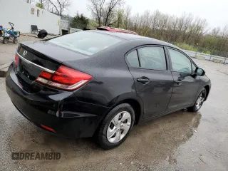 2015 Honda Civic LX with VIN 19XFB2F5XFE093774, listed as a Copart auction lot 51279845 with 81,230 mi miles and Salvage Title. Bid and sale history available at carsss.com. Image 3.
