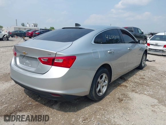 2016 Chevrolet Malibu LS with VIN 1G1ZB5ST7GF346276, listed as a IAAI auction lot 42383035 with 160,319 mi miles and . Bid and sale history available at DreamBid. Image 4.