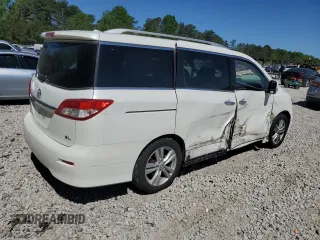 2012 Nissan Quest SL z VIN JN8AE2KP9C9033305, wystawiony jako Copart lot #53201715 z przebiegiem 153 896 mil mil oraz Szkody całkowita. Historia ofert i sprzedaży dostępna na DreamBid. Obrazek 3.