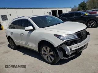 2016 Acura MDX w/Advance with VIN 5FRYD3H99GB008958, listed as a Copart auction lot 48871925 with 133,483 mi miles and Salvage Title. Bid and sale history available at carsss.com. Image 4.