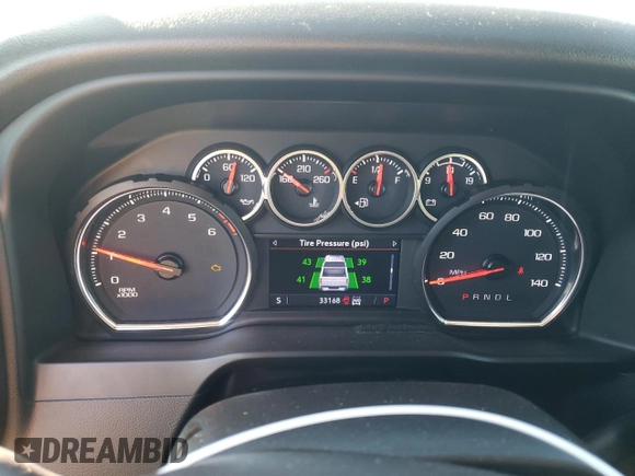2021 Chevrolet Silverado 1500 LT Trail Boss with VIN 1GCPYFED9MZ440998, listed as a Copart auction lot 50098855 with 33,168 mi miles and Salvage Title. Bid and sale history available at DreamBid. Image 9.