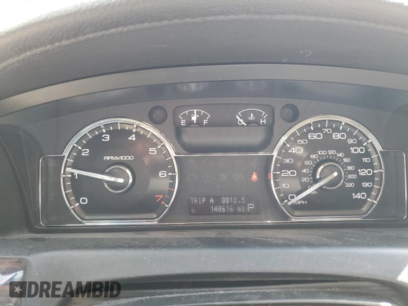 2009 Lincoln MKS with VIN 1LNHM93RX9G609098, listed as a Copart auction lot 53838525 with 148,616 mi miles and Salvage title. Bid and sale history available at DreamBid. Image 9.