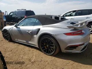 2017 Porsche 911 Turbo with VIN WP0CD2A94HS178570, listed as a Copart auction lot 63836384 with 25,197 mi miles and Salvage Title. Bid and sale history available at carsss.com. Image 2.
