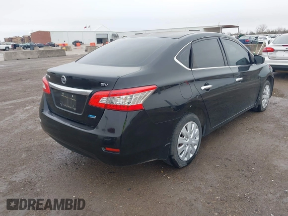 2014 Nissan Sentra S with VIN 1N4AB7AP8EN855757, listed as a IAAI auction lot 41715069 with 135,274 mi miles. Bid and sale history available at carsss.com. Image 4.