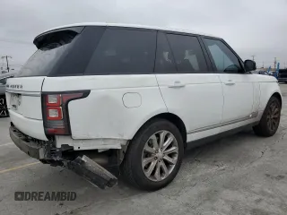 2016 Land Rover Range Rover HSE with VIN SALGS2VF1GA285127, listed as a Copart auction lot 59566225 with 128,567 mi miles and Salvage title. Bid and sale history available at DreamBid. Image 3.