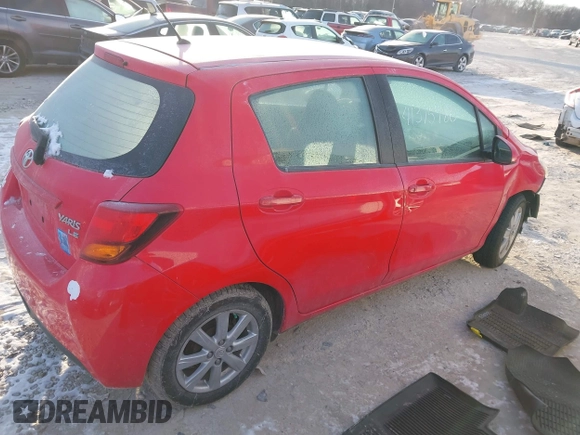 2015 Toyota Yaris L with VIN VNKKTUD34FA036246, listed as a IAAI auction lot 41375780 with 88,929 mi miles. Bid and sale history available at carsss.com. Image 4.