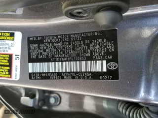 2023 Toyota Camry LE with VIN 4T1C11AK1PU130853, listed as a Copart auction lot 50350105 with 35,077 mi miles and Salvage Title. Bid and sale history available at carsss.com. Image 14.