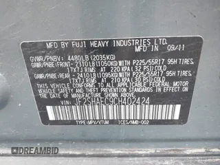 2012 Subaru Forester X Limited with VIN JF2SHAEC9CH402424, listed as a IAAI auction lot 42526799 with 97,424 mi miles and . Bid and sale history available at DreamBid. Image 9.