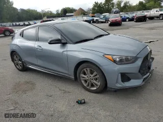 2019 Hyundai Veloster Turbo R-Spec with VIN KMHTH6AB1KU003568, listed as a Copart auction lot 67536563 with 20,989 mi miles. Bid and sale history available at carsss.com. Image 4.
