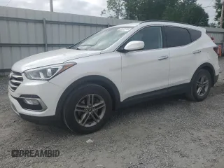 2017 Hyundai Santa Fe 2.4L z VIN 5NMZUDLB7HH001772, wystawiony jako Copart lot #54573715 z przebiegiem 94 118 mil mil oraz Szkoda całkowita • Salvage title. Historia ofert i sprzedaży dostępna na DreamBid. Obrazek 1.