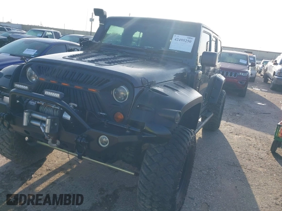 2017 Jeep Wrangler Unlimited Sport with VIN 1C4BJWDG8HL567051, listed as a IAAI auction lot 42495250 with 19,522 mi miles and . Bid and sale history available at DreamBid. Image 17.