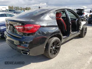 2018 BMW X6 xDrive35i with VIN 5UXKU2C58J0X51623, listed as a Copart auction lot 42808013 with 52,708 mi miles. Bid and sale history available at carsss.com. Image 3.